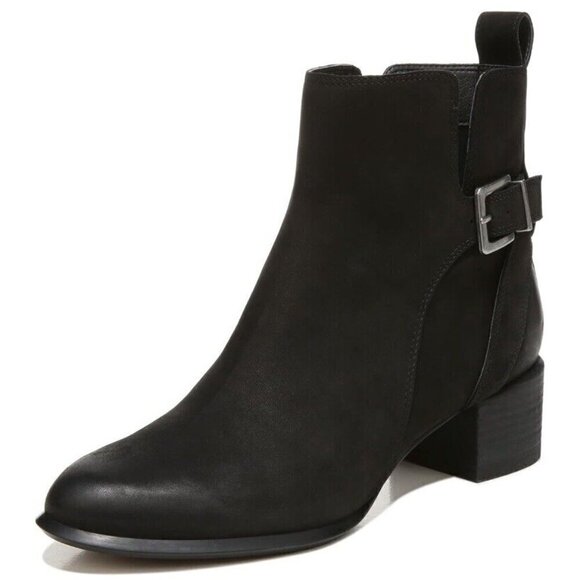 Vionic Ankle Boot Womens 9 Black Sienna Waterproof NUBUCK  Arch Support New‎ - Picture 1 of 10